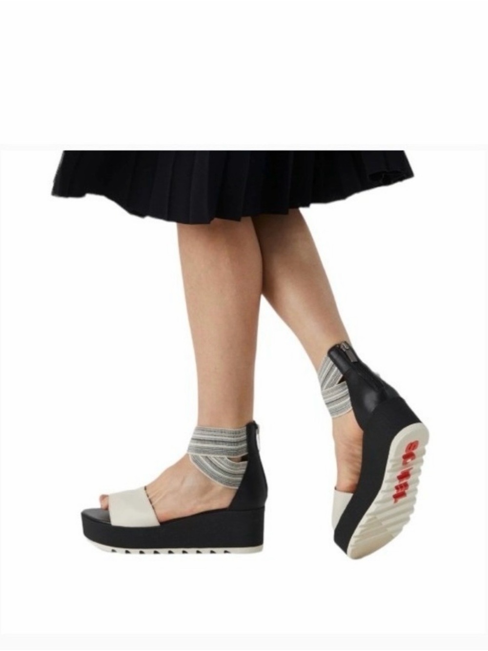Sorel Womens 8.5 Cameron Flatform Ankle Strap Sandals
